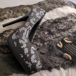 Anne Michelle -Size 7.5 - Gray Heels